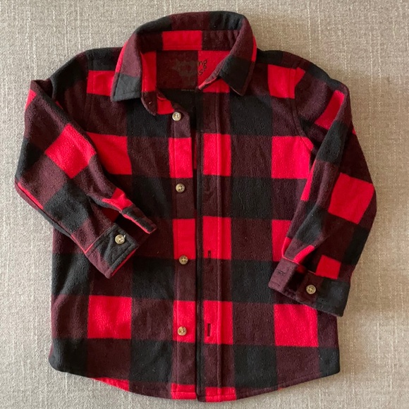 jumping beans Other - Jumping Beans toddler red and black flannel shirt Size 24m